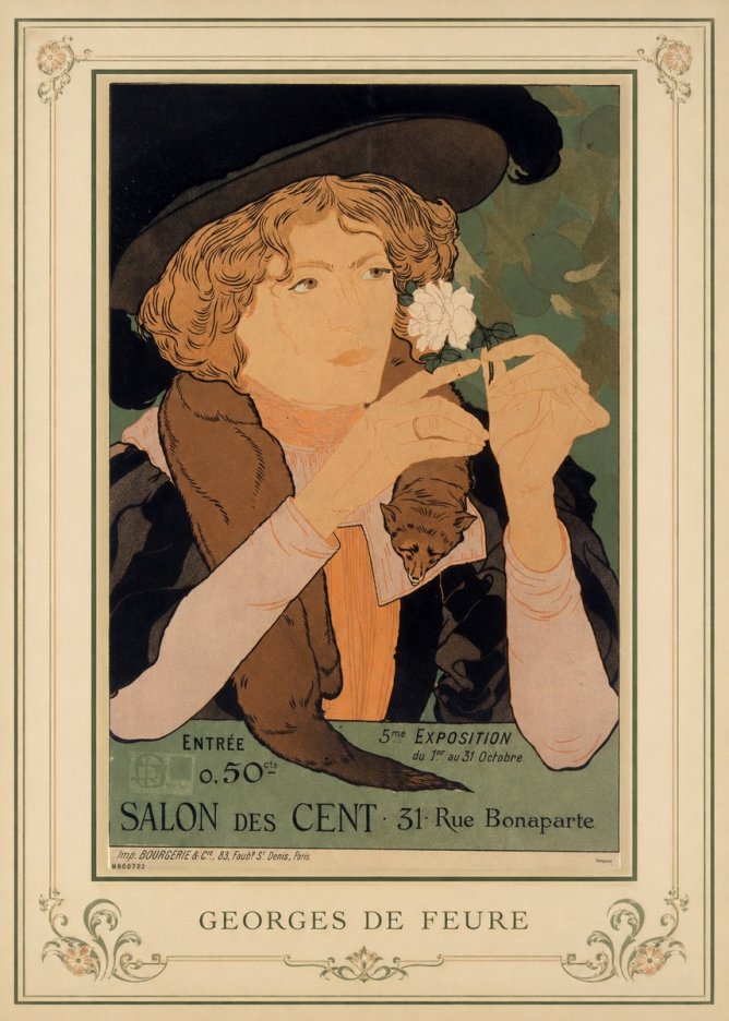 Georges de Feure Salon Des Cent No1 - Plakát