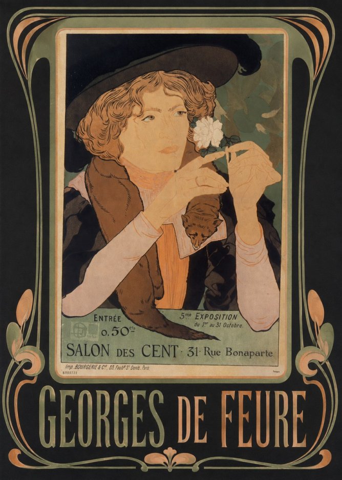 Georges de Feure Salon Des Cent No3 - Plakát