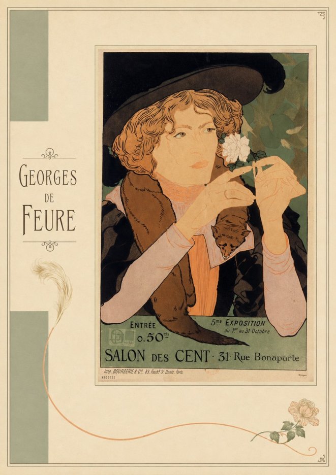 Georges de Feure Salon Des Cent No4 - Plakát