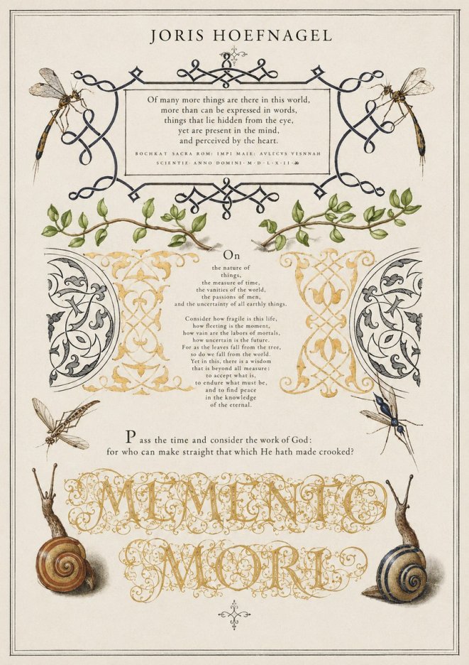 Joris Hoefnagel Memento Mori No1 - Plakát