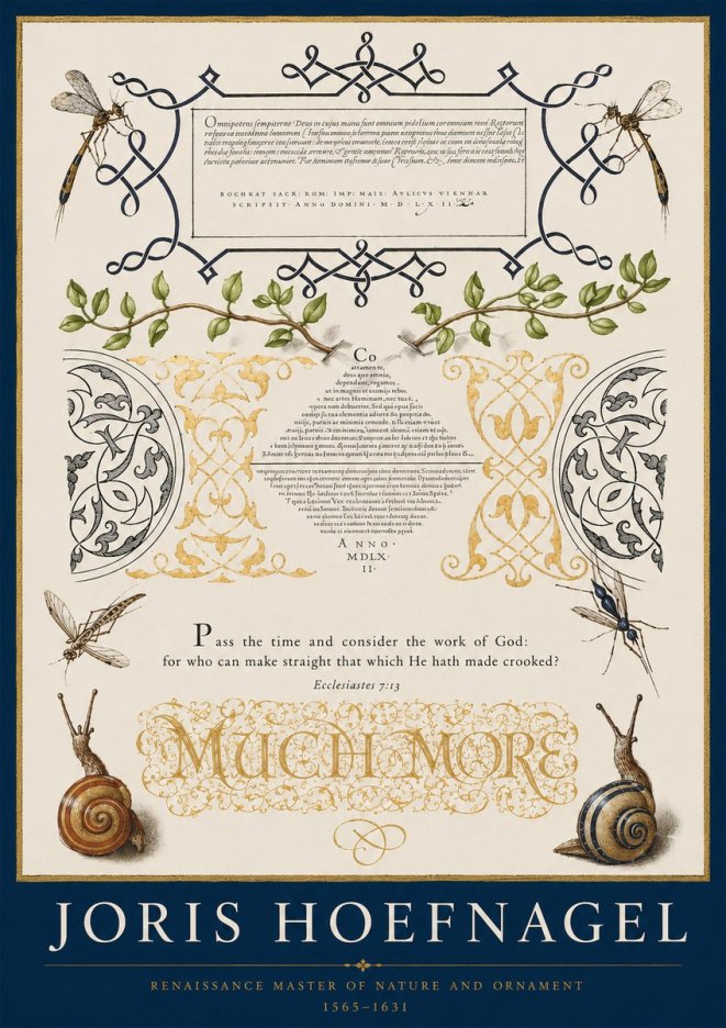 Joris Hoefnagel Memento Mori No3 - Plakát