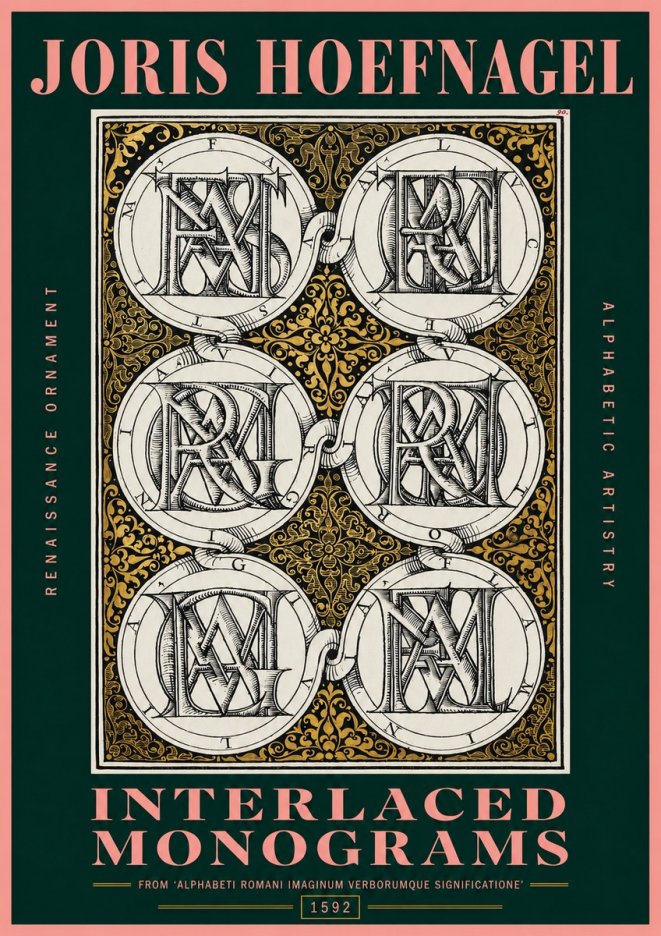 Joris Hoefnagel Interlaced Monograms No2 - Plakát