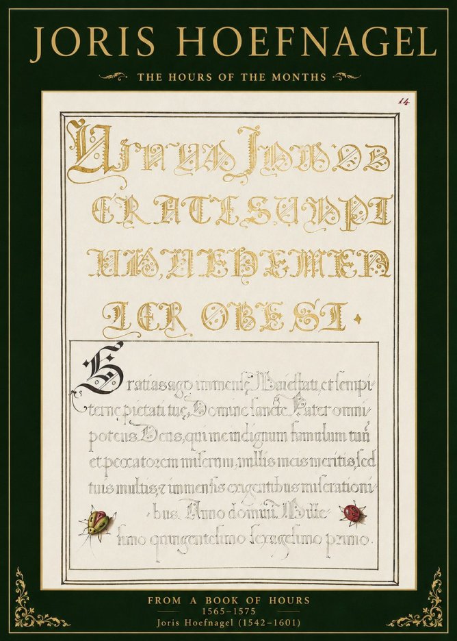 Joris Hoefnagel Gratias Tibi Agimus No2 - Plakát