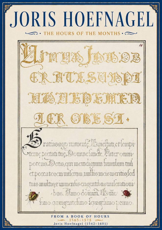 Joris Hoefnagel Gratias Tibi Agimus No6 - Plakát