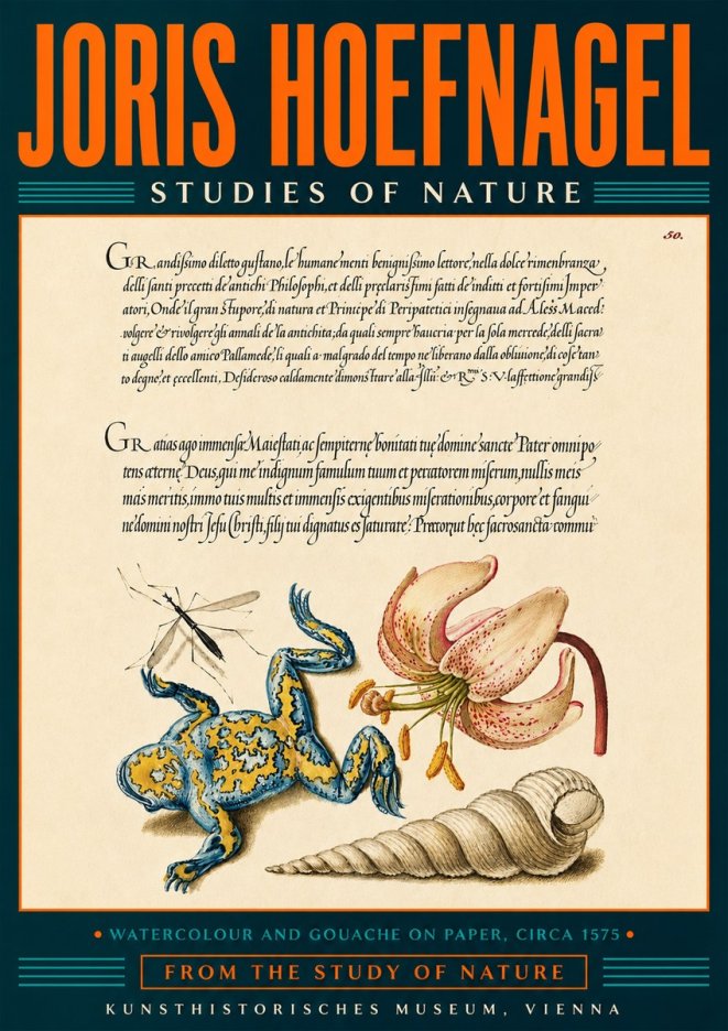 Joris Hoefnagel From the Study of Nature No5 - Plakát
