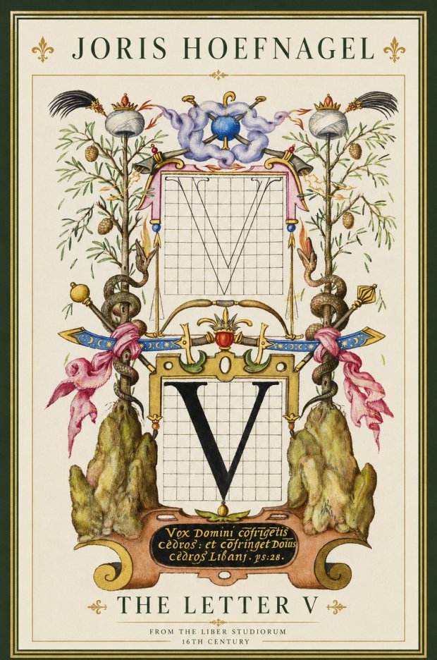 Joris Hoefnagel The Letter V No2 - Plakát