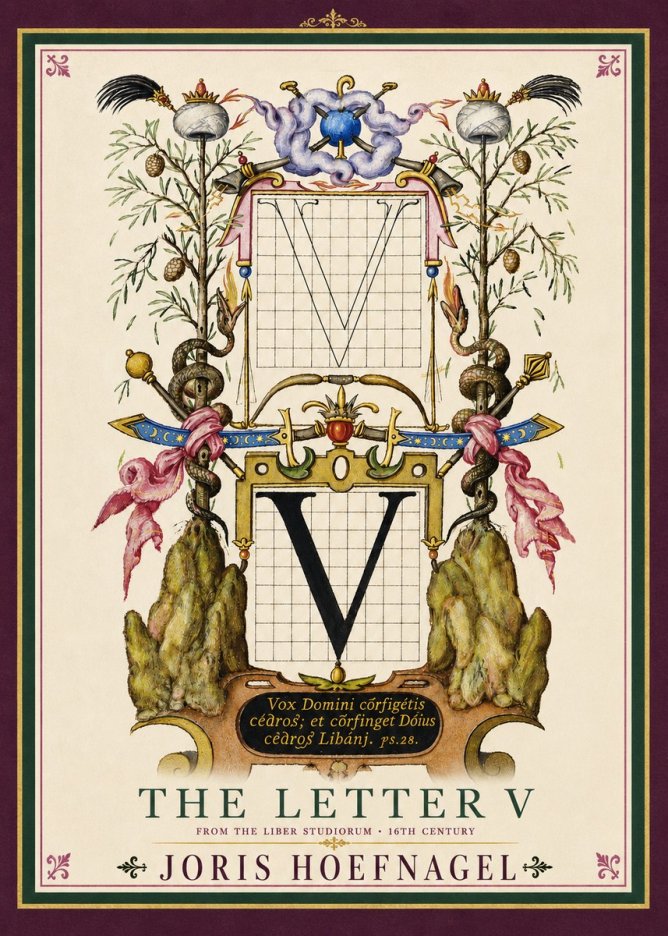 Joris Hoefnagel The Letter V No4 - Plakát
