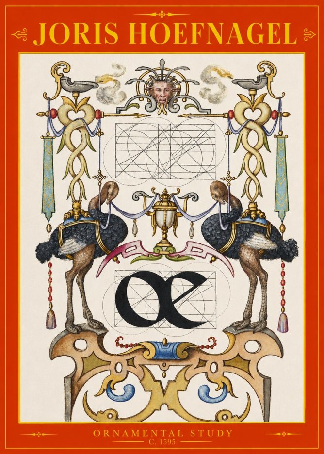 Joris Hoefnagel Ornamental Study I No2 - Plakát