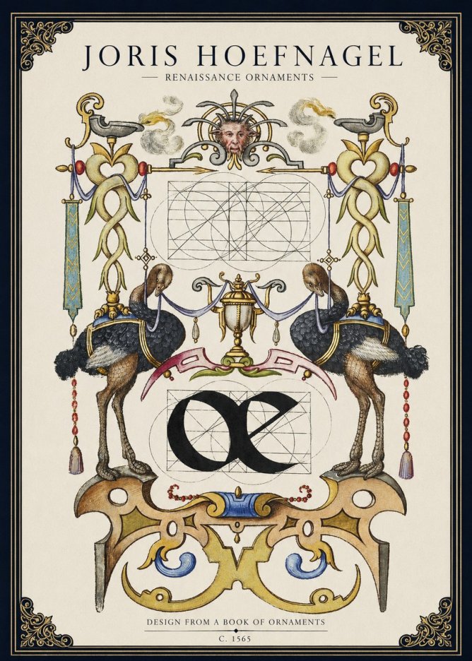 Joris Hoefnagel Ornamental Study I No3 - Plakát