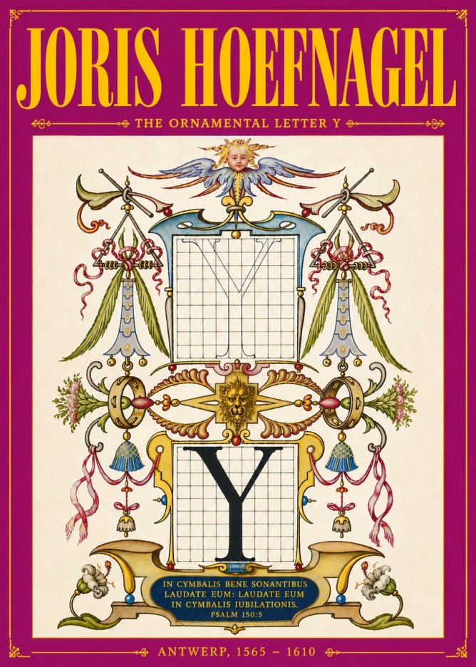 Joris Hoefnagel The Ornamental Letter Y No5 - Plakát