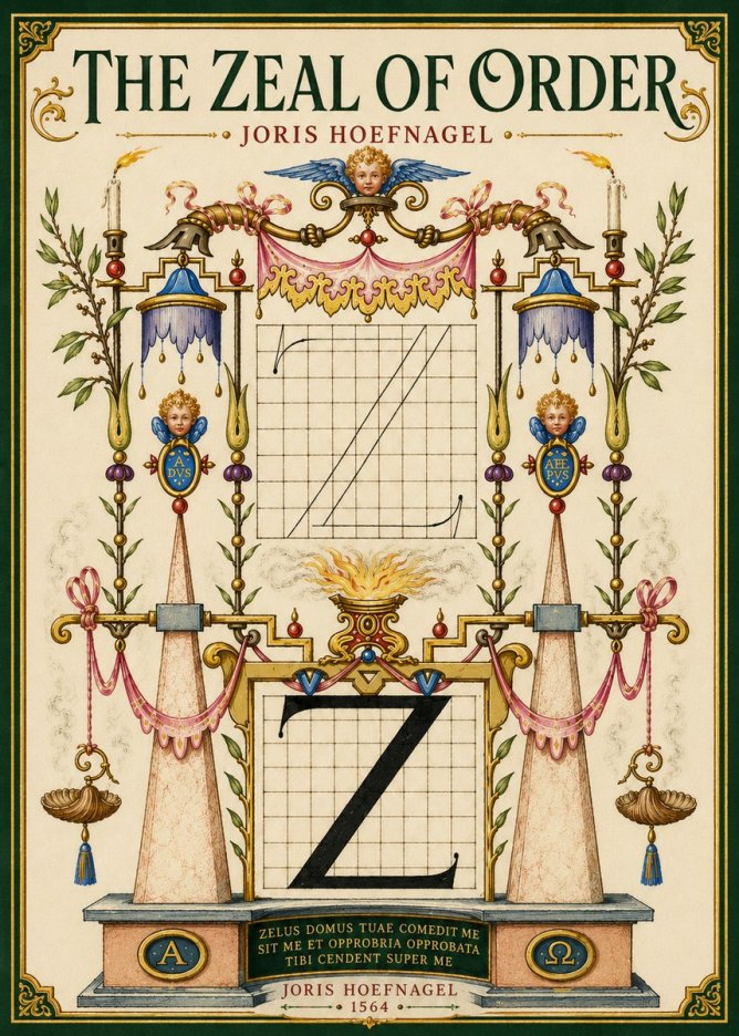 Joris Hoefnagel The Z Table No5 - Plakát