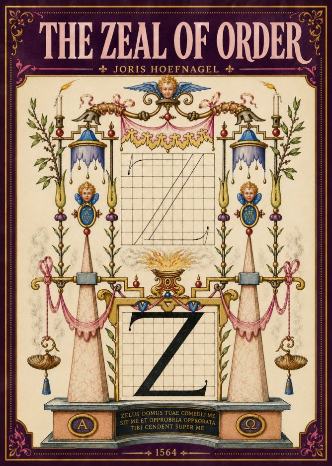 Joris Hoefnagel The Z Table No6 - Plakát
