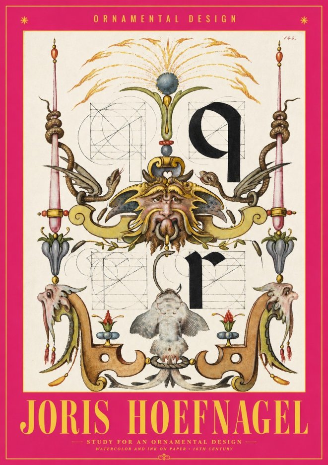 Joris Hoefnagel Ornamental Design I No2 - Plakát