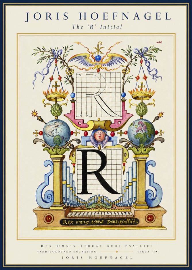 Joris Hoefnagel The 'R' Initial No1 - Plakát