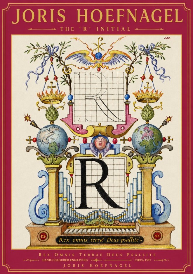 Joris Hoefnagel The 'R' Initial No2 - Plakát