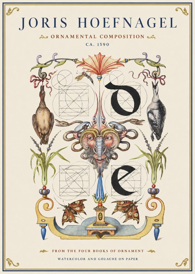 Joris Hoefnagel Ornamental Composition No1 - Plakát
