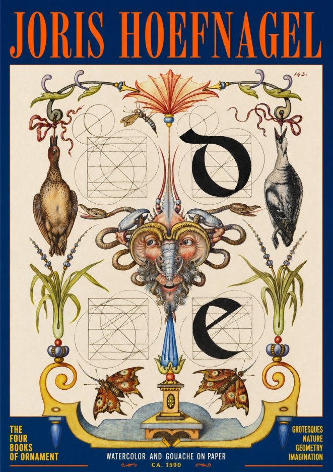 Joris Hoefnagel Ornamental Composition No2 - Plakát