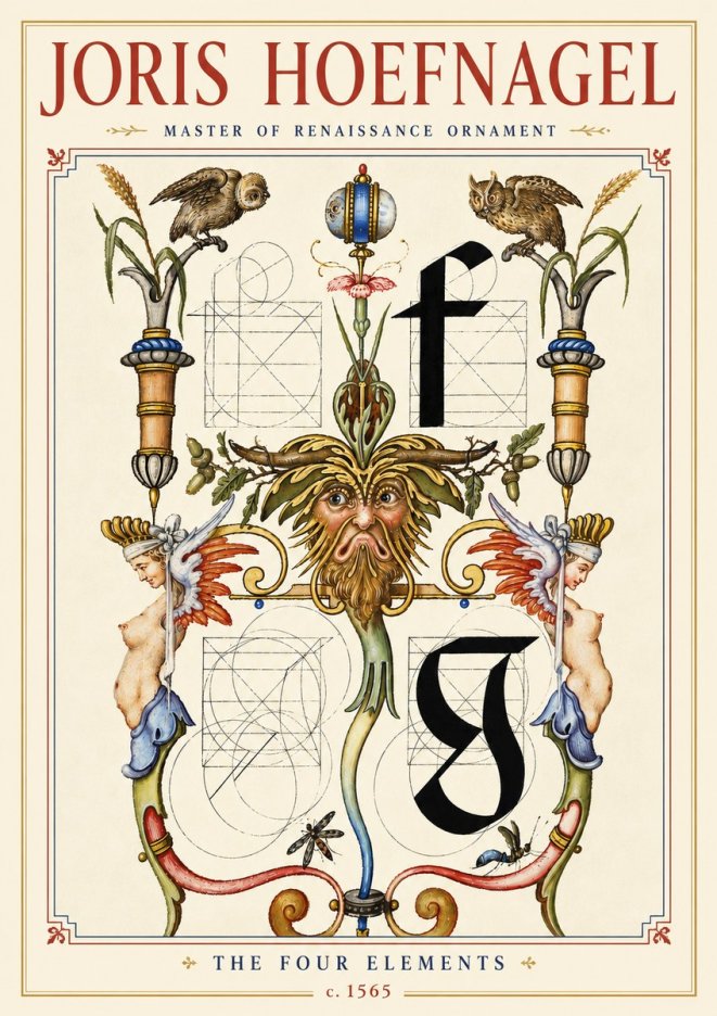 Joris Hoefnagel The Four Elements II No4 - Plakát