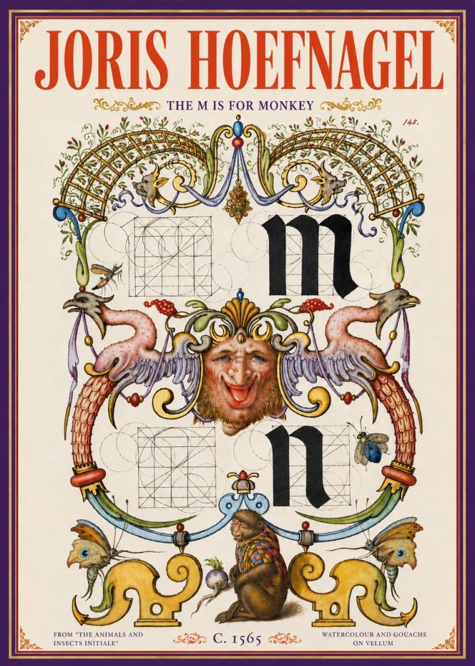 Joris Hoefnagel Grotesques and Ornaments No6 - Plakát