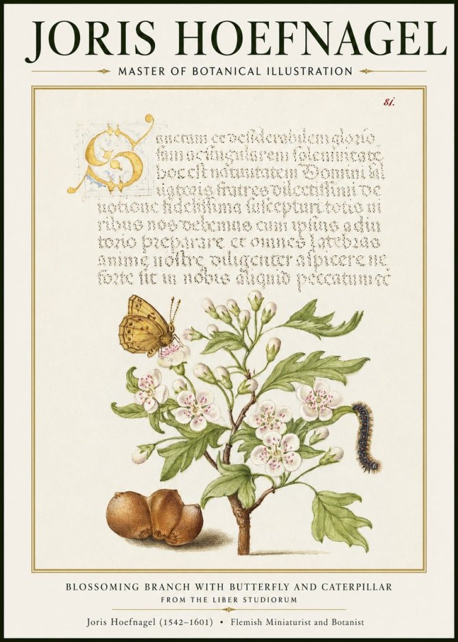 Joris Hoefnagel Blossoming Branch No2 - Plakát