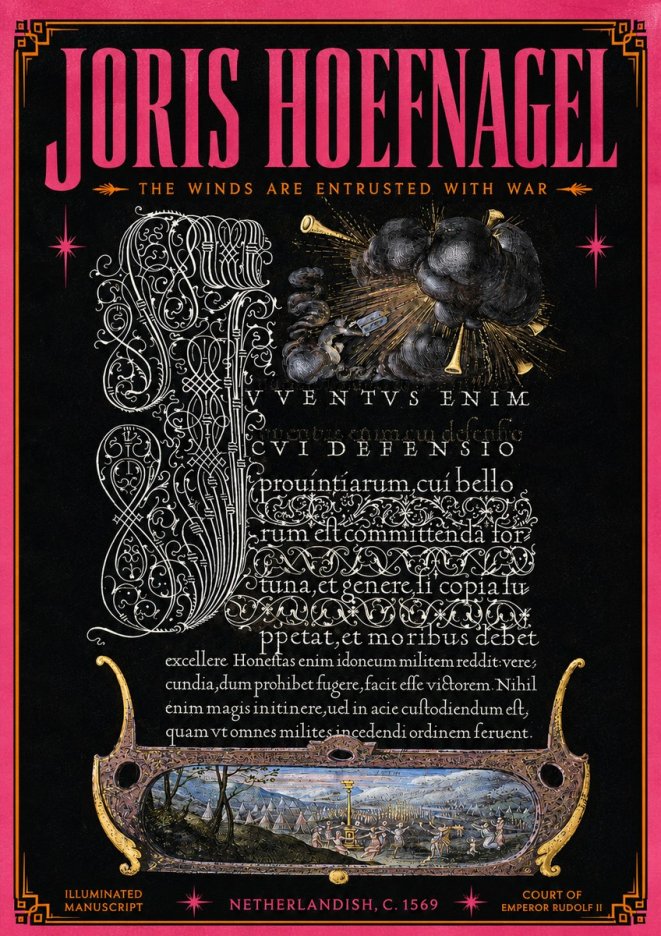 Joris Hoefnagel The Winds Are Entrusted with War No5 - Plakát