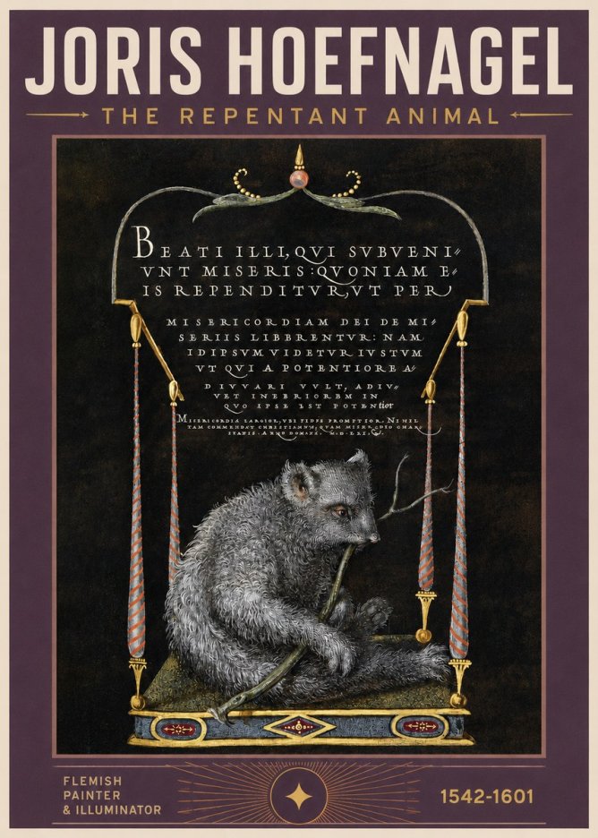 Joris Hoefnagel The Repentant Animal No2 - Plakát