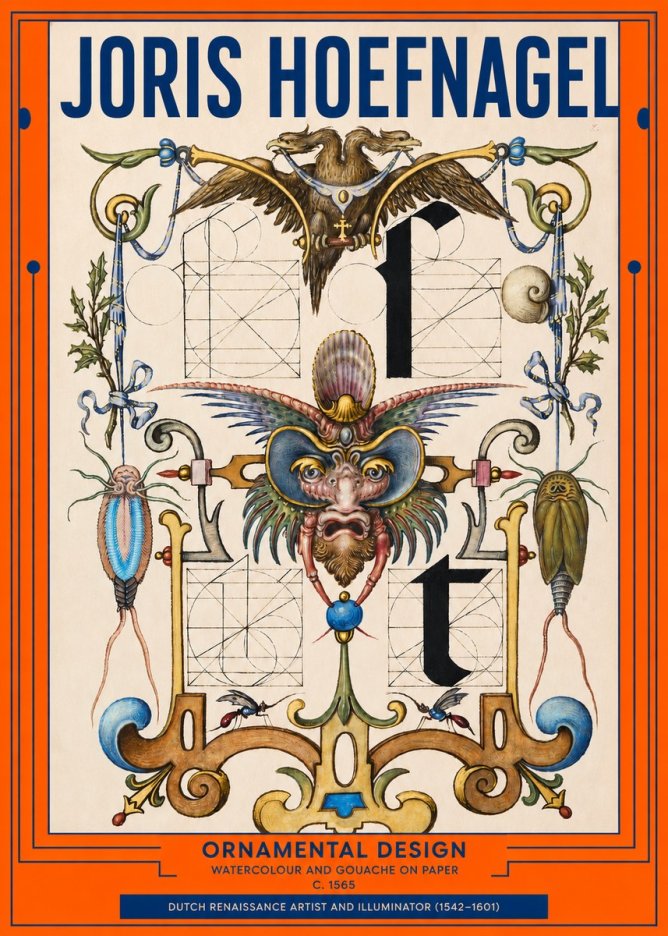 Joris Hoefnagel Ornamental Design II No2 - Plakát
