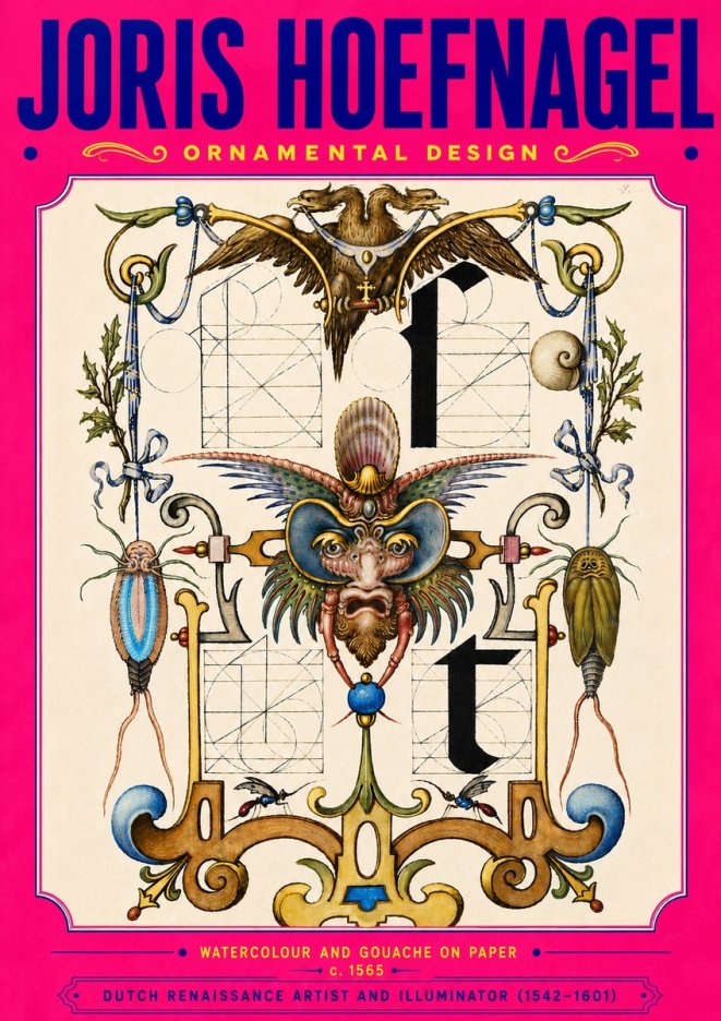 Joris Hoefnagel Ornamental Design II No5 - Plakát