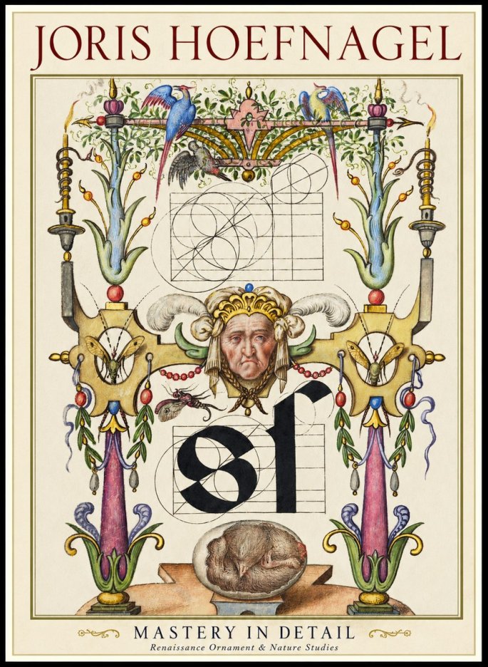 Joris Hoefnagel Mastery in Detail - Renaissance Ornament & Nature Studies No1 - Plakát