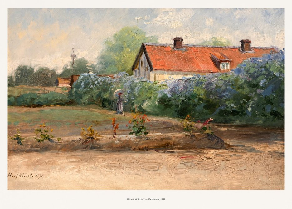 Hilma af Klint Farmhouse, 1891 No5 - Plakát