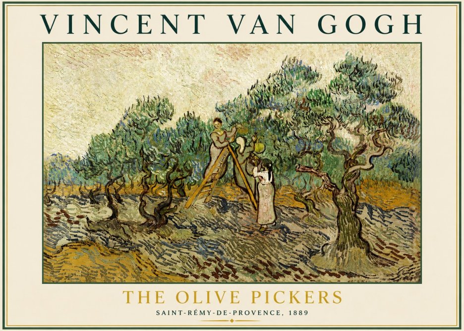 Van Gogh The Olive Pickers II No3 - Plakát