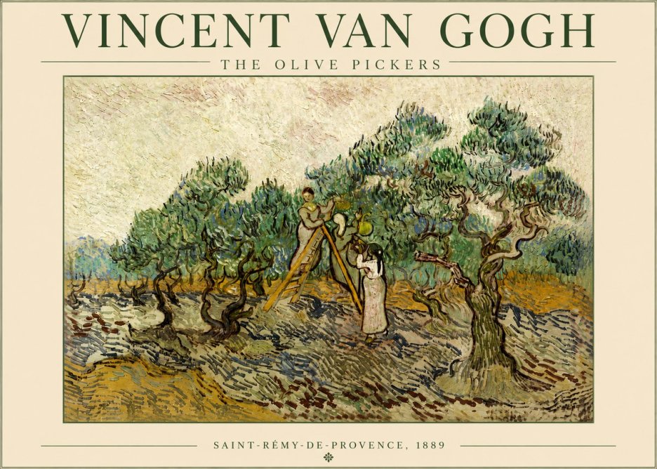 Van Gogh The Olive Pickers II No4 - Plakát