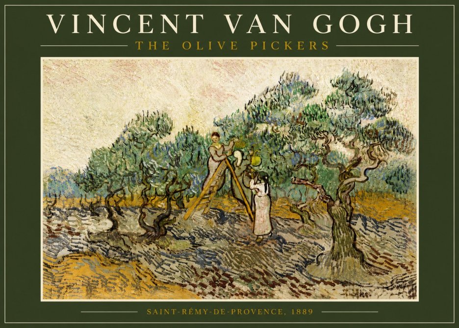 Van Gogh The Olive Pickers II No6 - Plakát