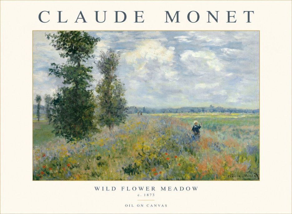Monet Wild Flower Meadow No1 - Plakát