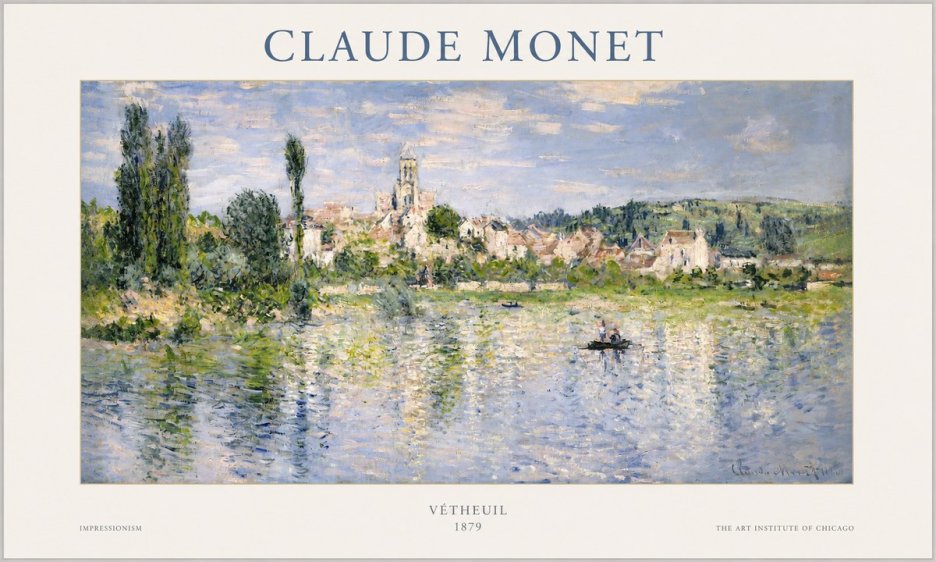 Monet Vétheuil No1 - Plakát