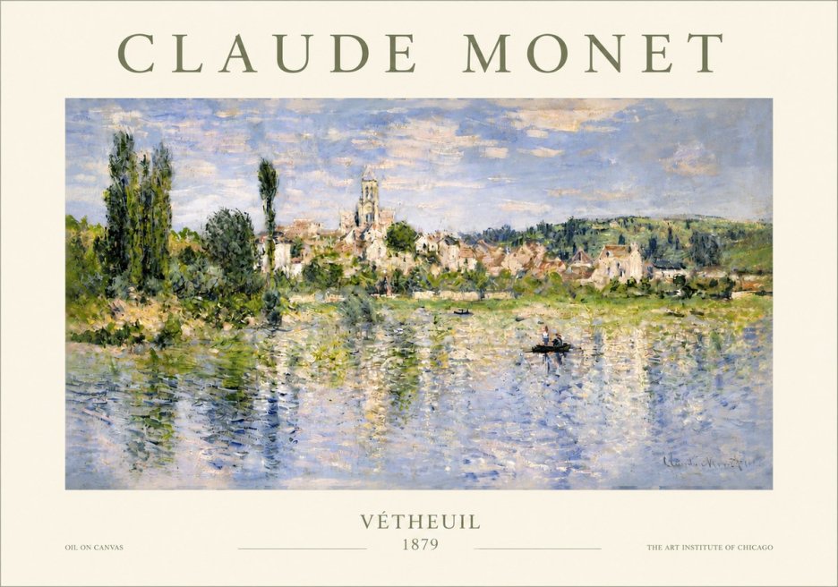 Monet Vétheuil No3 - Plakát