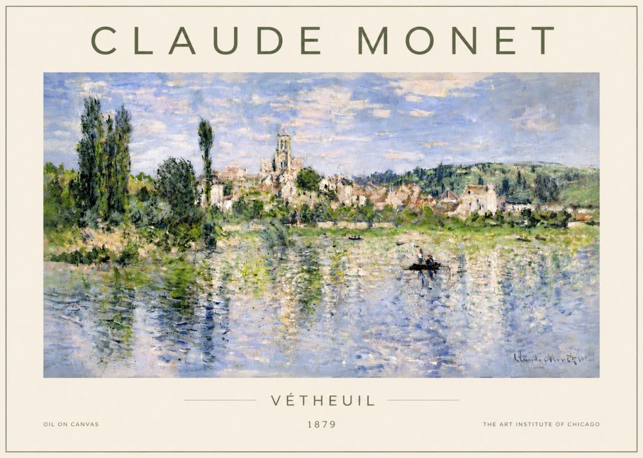 Monet Vétheuil No5 - Plakát