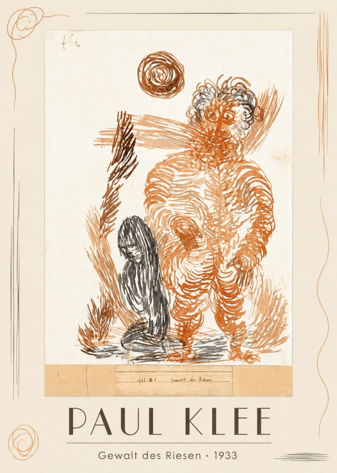 Paul Klee Gewalt Des Riesen I No1 - Plakát