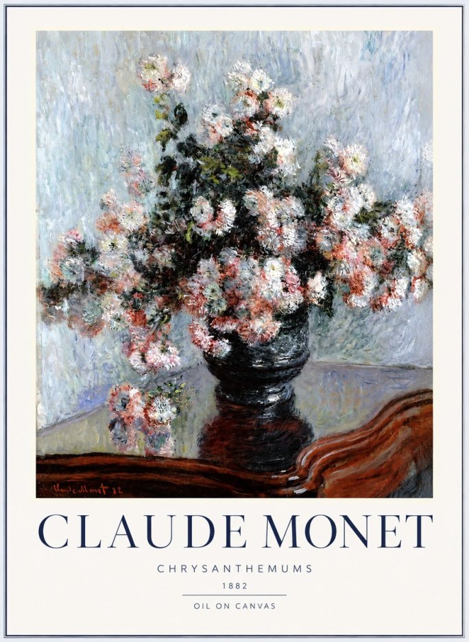 Monet Chrysanthemums No2 - Plakát