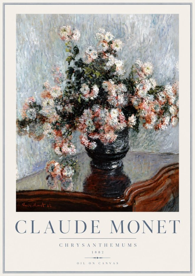 Monet Chrysanthemums No6 - Plakát