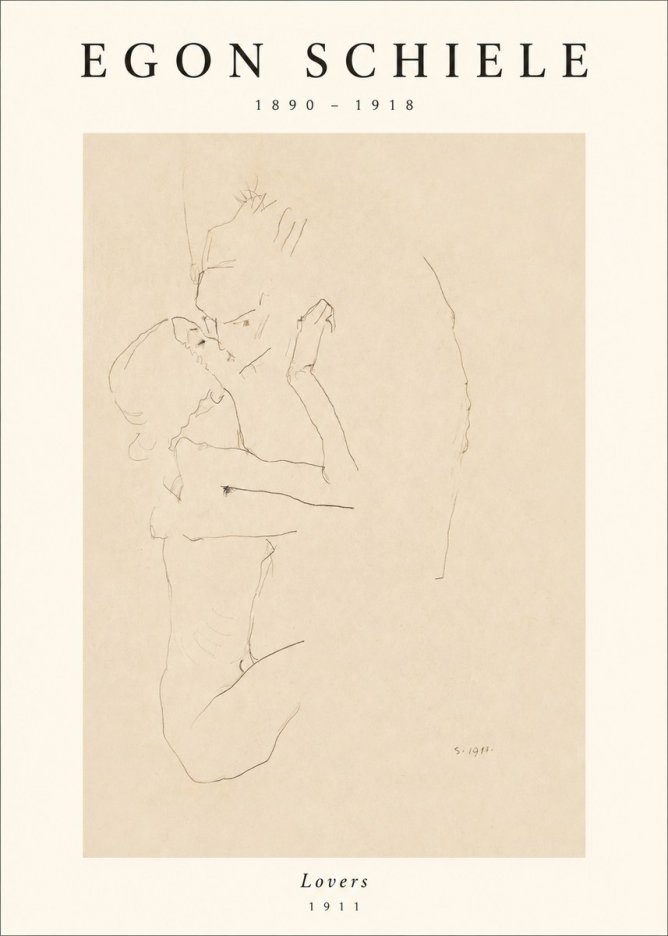 Schiele Lovers No1 - Plakát