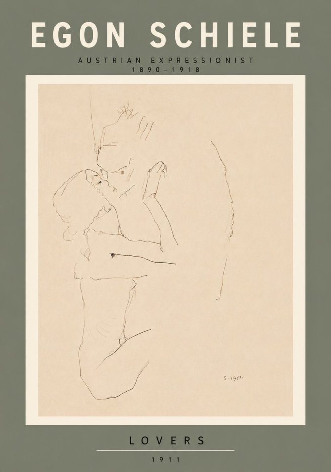 Schiele Lovers No6 - Plakát