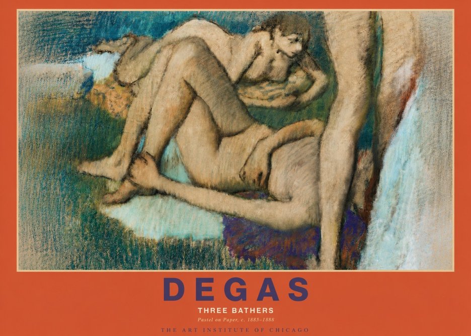 Edgar Degas Three Bathers No3 - Plakát