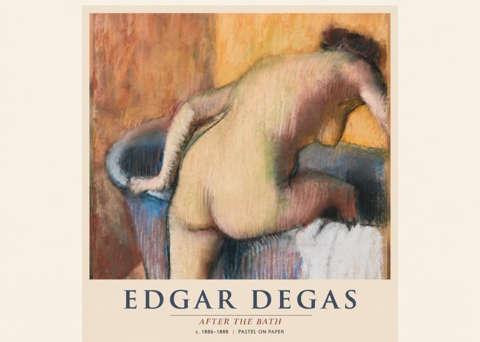 Edgar Degas After the Bath I No1 - Plakát