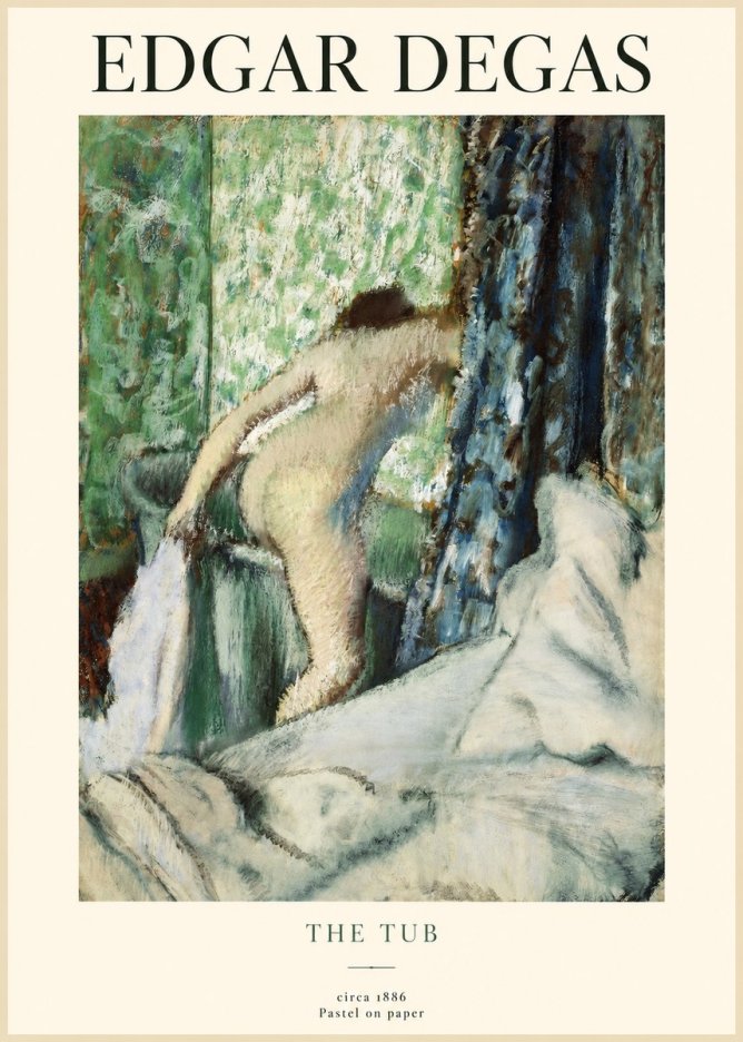 Edgar Degas The Tub No1 - Plakát