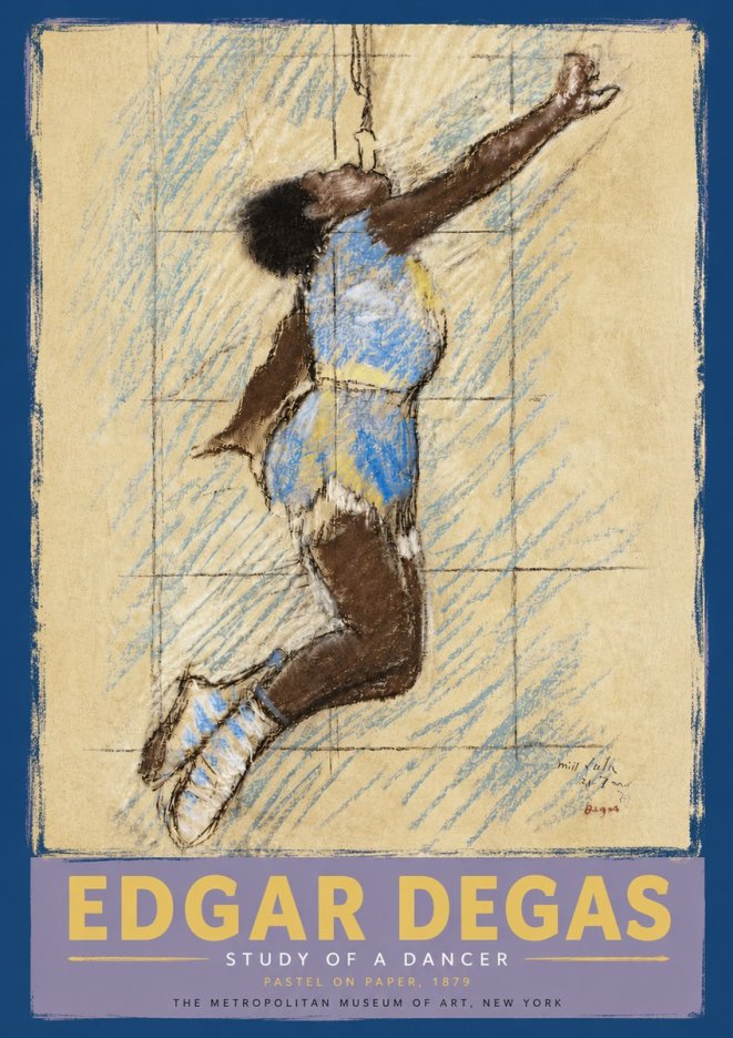 Edgar Degas Study of a Dancer No5 - Plakát