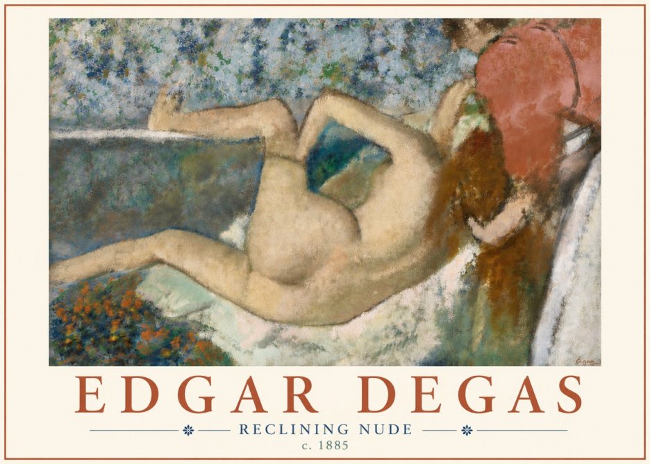Edgar Degas Reclining Nude No6 - Plakát