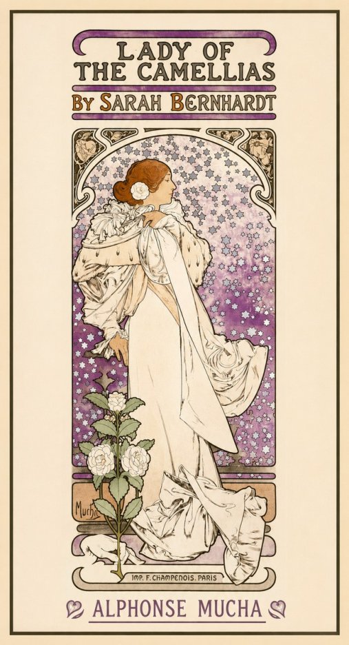 Mucha Lady of the Camellias No1 - Plakát