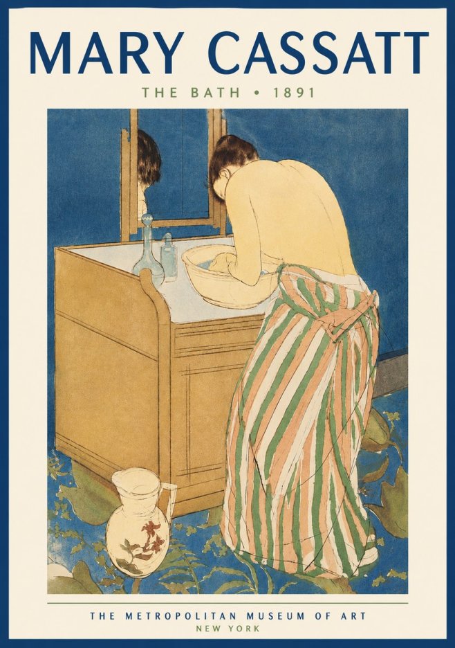 Mary Cassatt The Bath No4 - Plakát