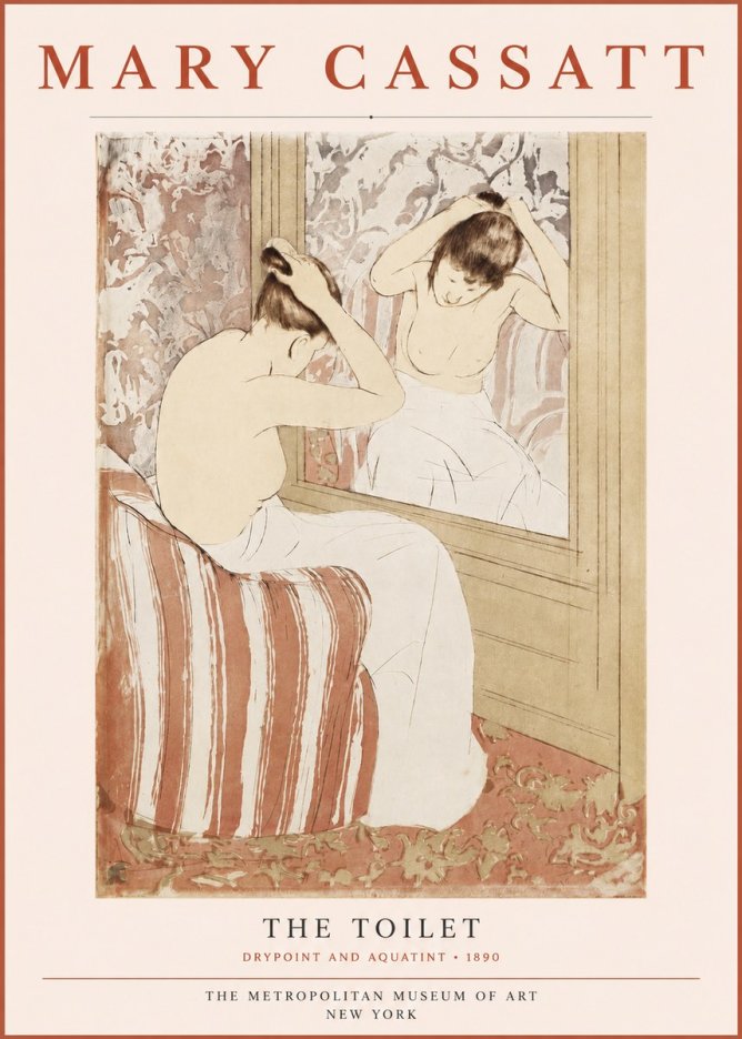 Mary Cassatt The Toilet No3 - Plakát